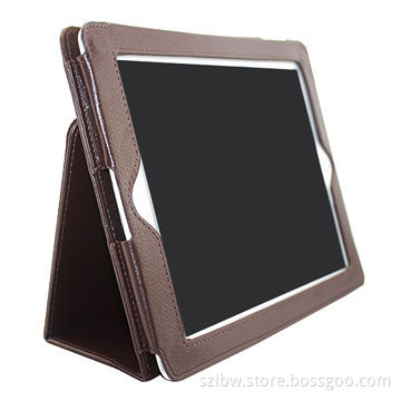 Leather cover for tablet PC, brown color, simple style
